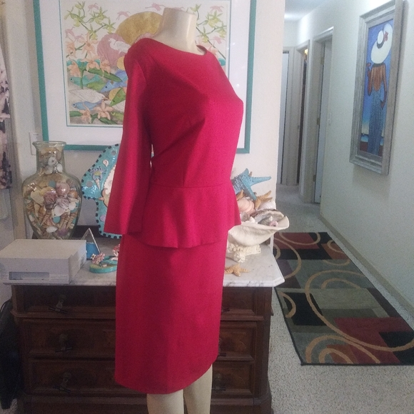 TALBOTS RED DRESS SZ 16W - Picture 3 of 8